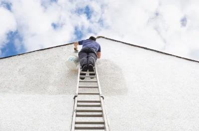 Peinture extérieure au Vert — façades et ravalement